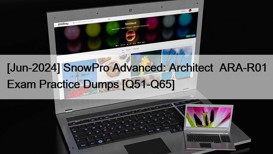 [Jun-2024] SnowPro Advanced: Architect  ARA-R01 Exam Practice Dumps [Q51-Q65]